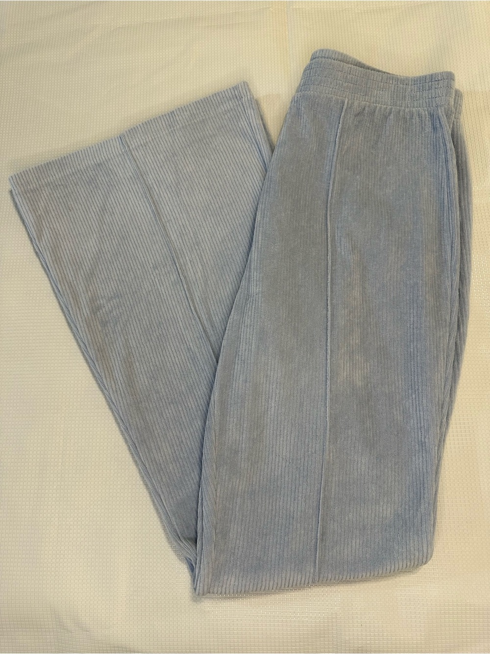 Aerie Corduroy Pull-On Pants in Light Blue Size Medium Long